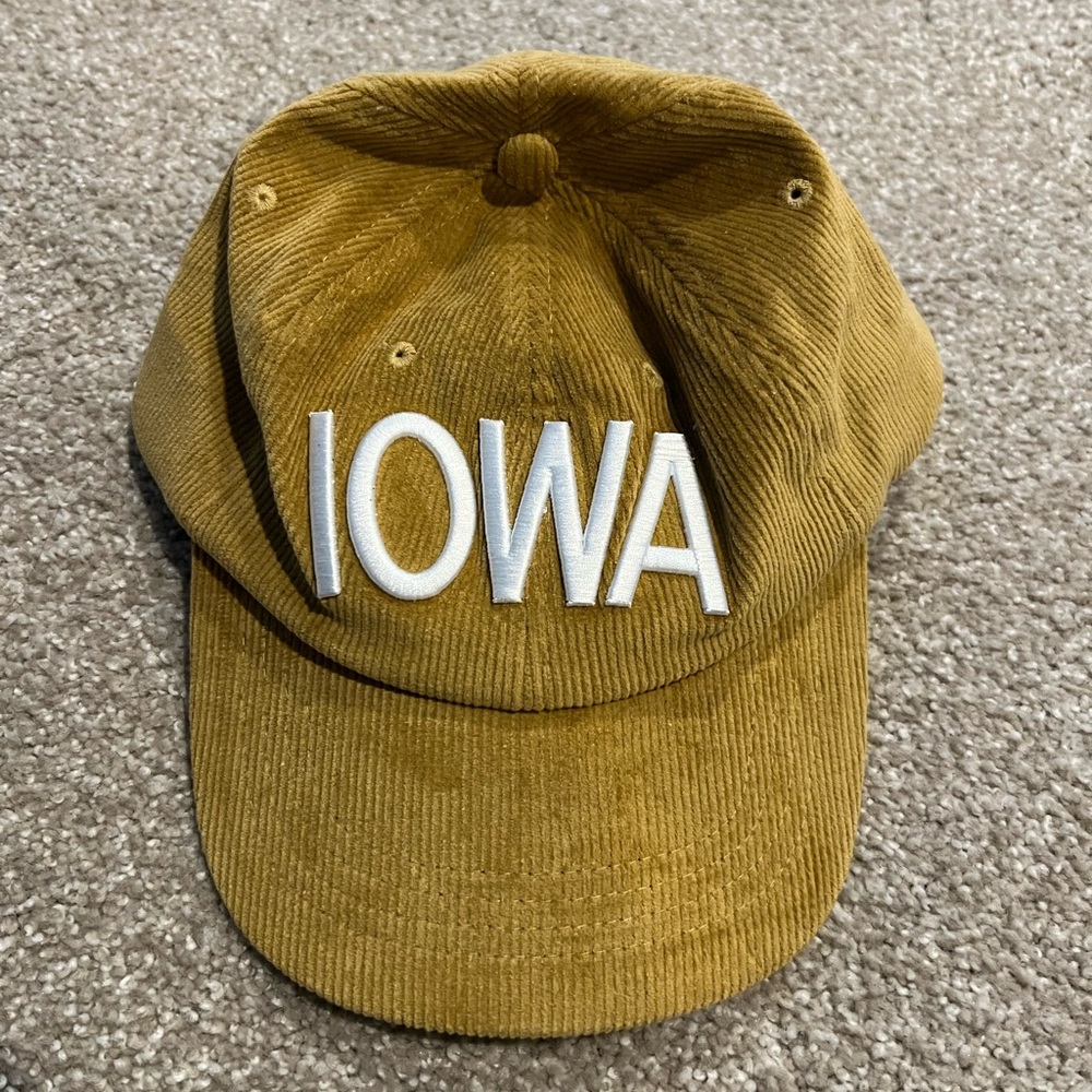 IOWA Corduroy Baseball Cap - Mustard Yellow